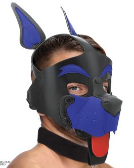 puppy masker van vegan leer